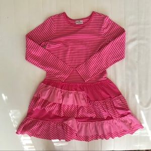 hanna andersson long sleeved tier dress